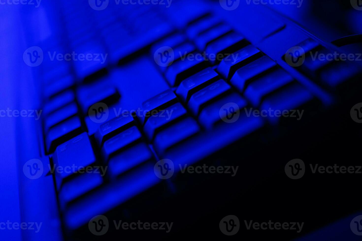iluminado Área de Trabalho computador teclado foto