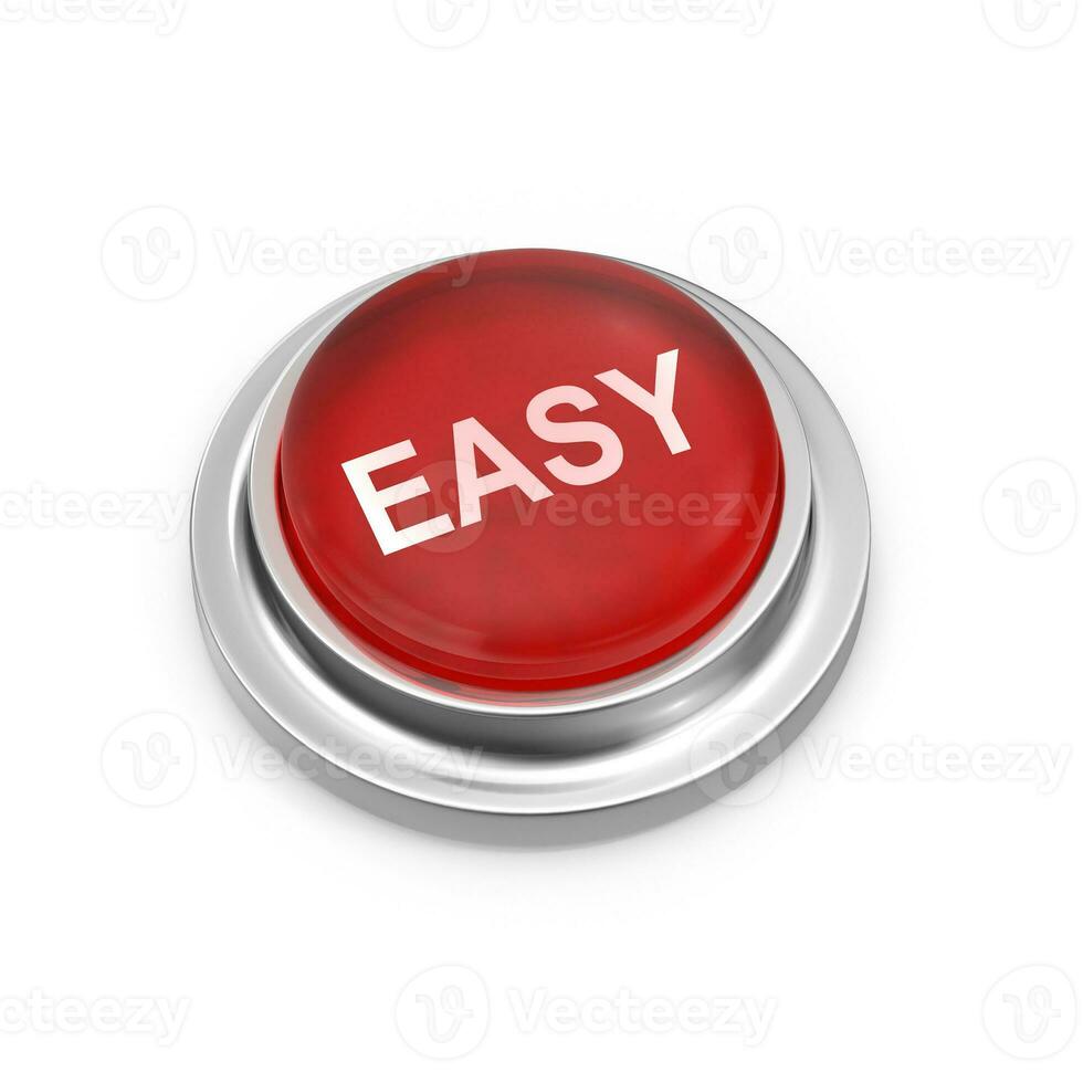 vermelho botão fácil foto