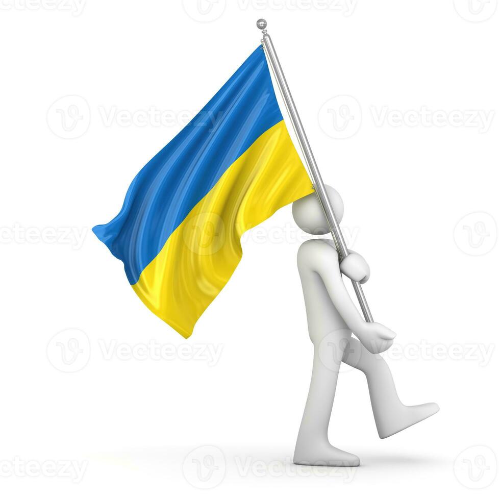 bandeira da ucrânia foto