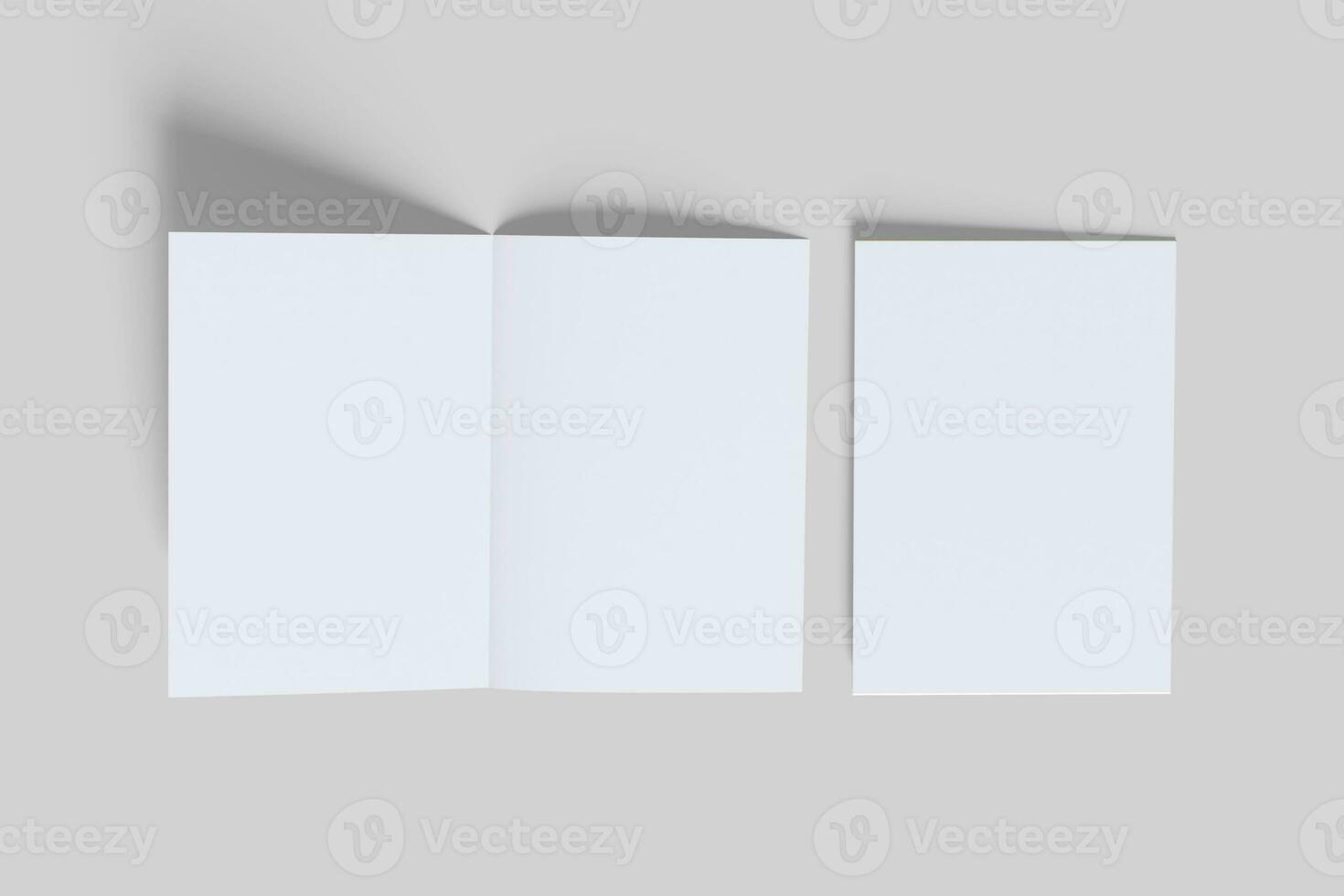 a5 o negócio folheto branco cor e realista texturas foto
