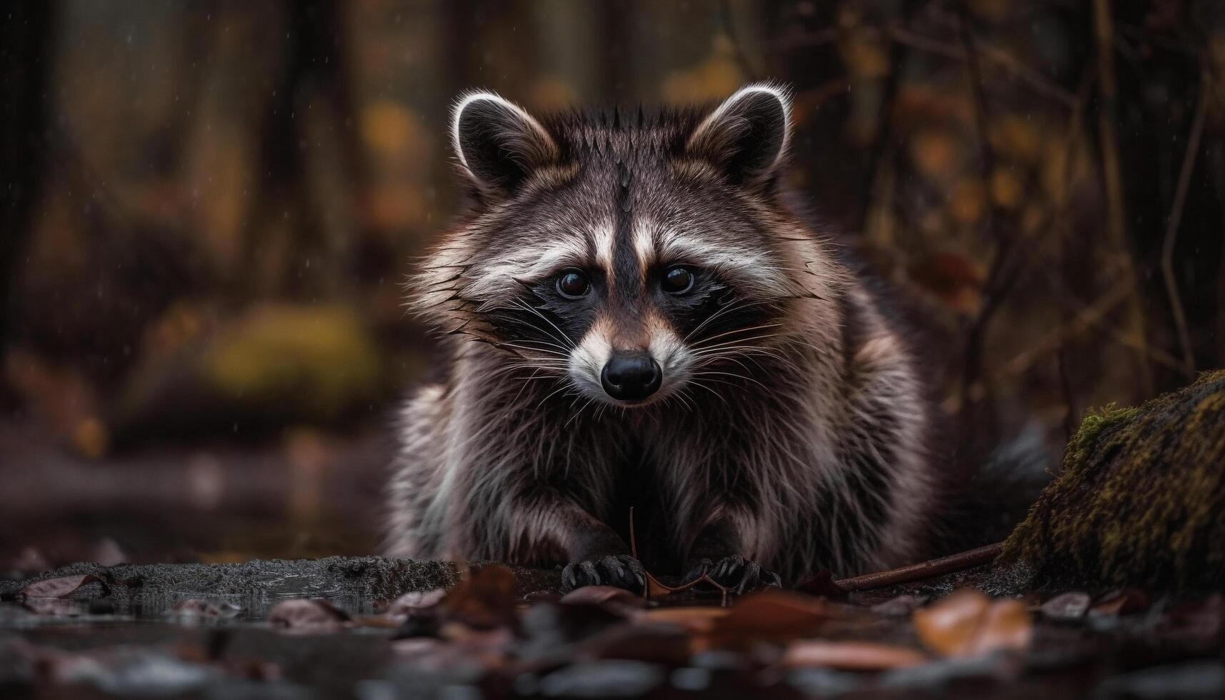 vermelho Raposa sentado dentro grama, olhando fofa gerado de ai foto