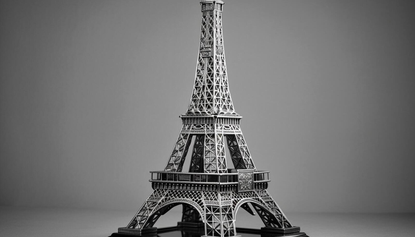 eiffel torre icônico francês símbolo do romance gerado de ai foto