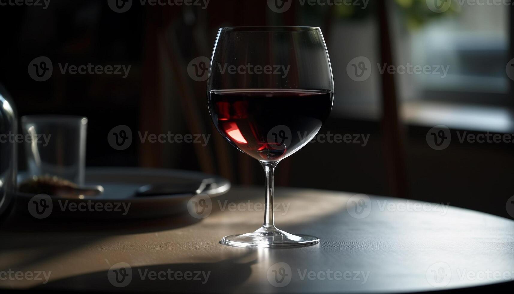 luxo vinho garrafa derramando vermelho cabernet sauvignon gerado de ai foto