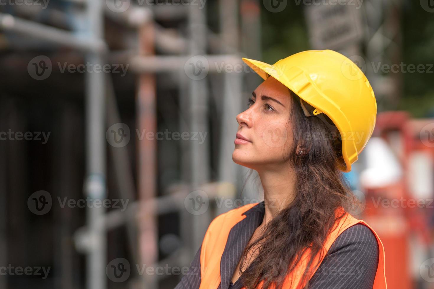 perfil de mulher engenheira foto