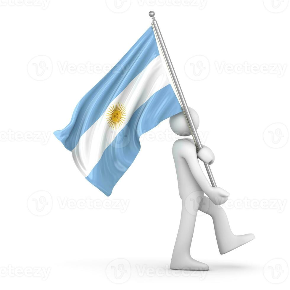 bandeira da argentina foto