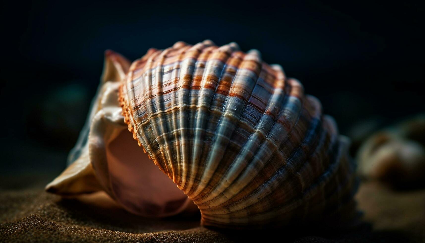 colorida Concha do mar coleção, beleza dentro natureza Projeto gerado de ai foto