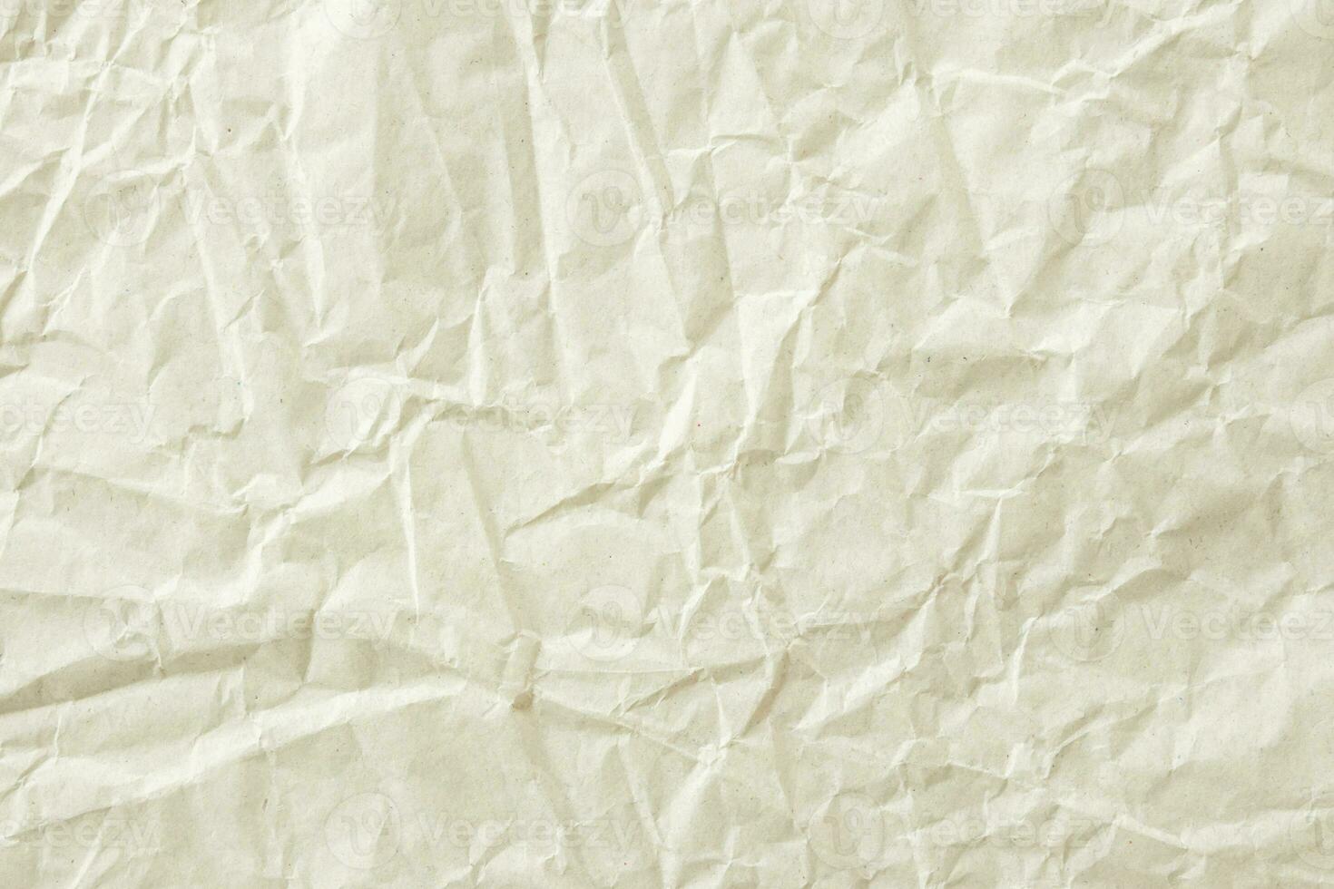 abstrato velho branco amassado e vincado reciclar papel textura fundo foto