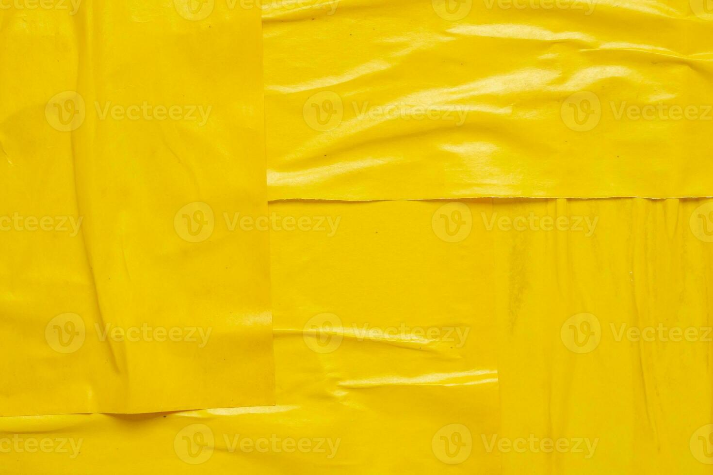em branco amarelo amassado e vincado papel poster textura fundo foto