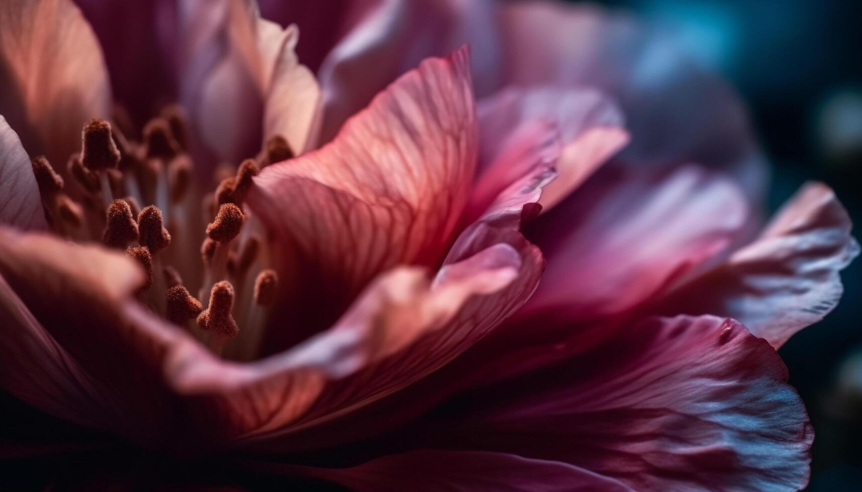 suavidade e fragilidade do uma solteiro flor dentro natureza beleza gerado de ai foto