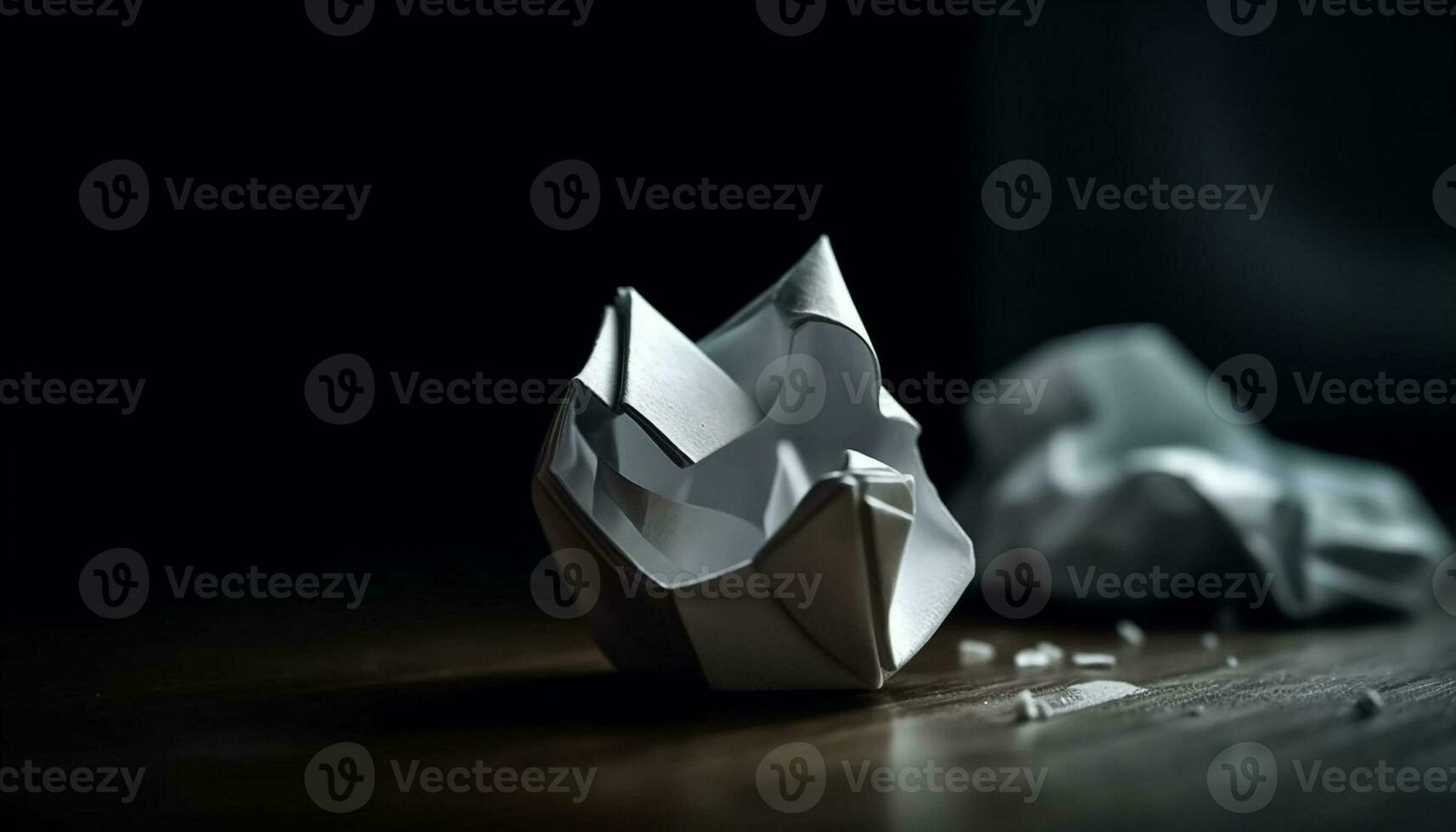 origami papel barco velas para sucesso em náutico viagem gerado de ai foto