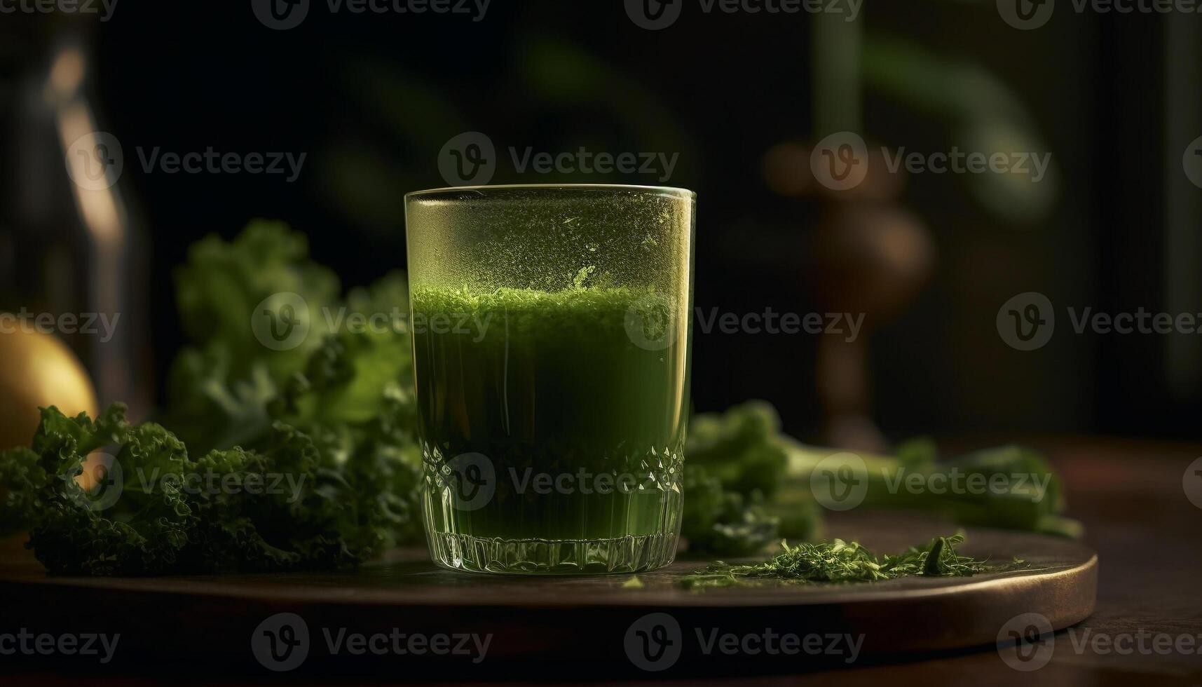 saudável verão salada com maduro tomate, fresco salsinha, e antioxidante rico ervas gerado de ai foto