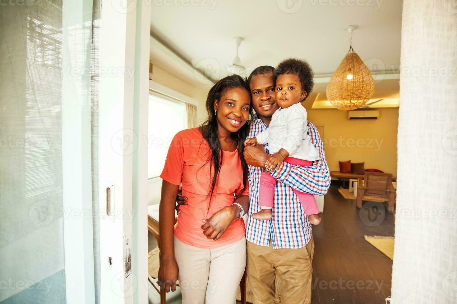 lindo afro família foto