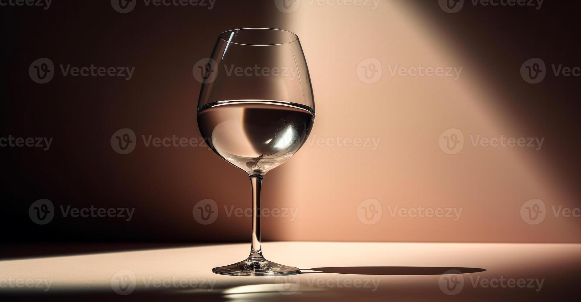 luxo vinho derramado dentro cristal vidro celebração gerado de ai foto