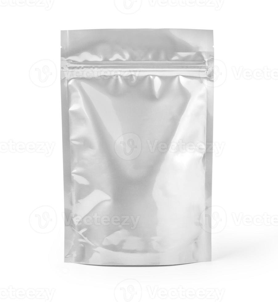 bolsa de comida flexível em branco foto