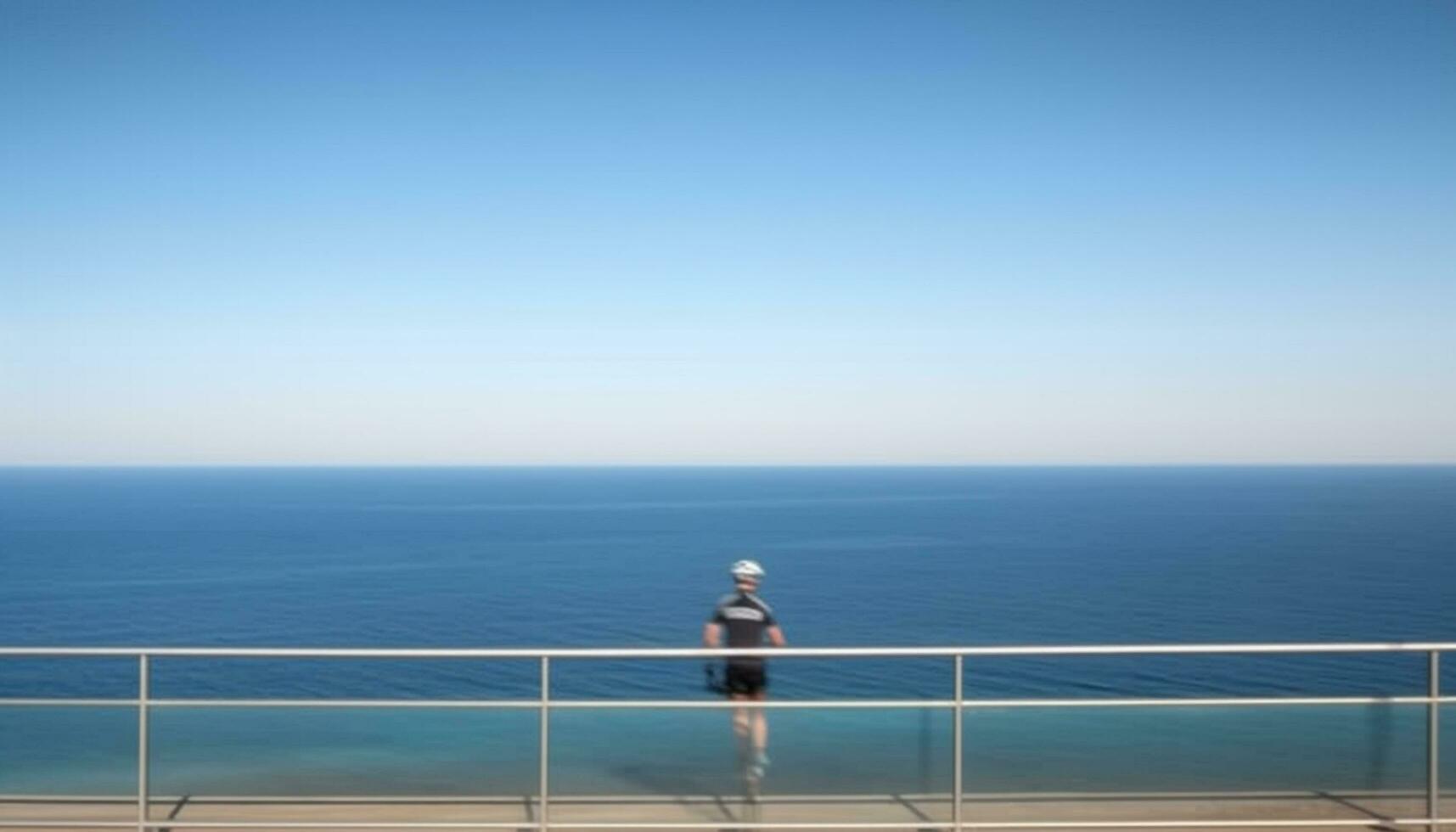 adultos só viagem ao ar livre para lazer atividade, olhando às horizonte gerado de ai foto