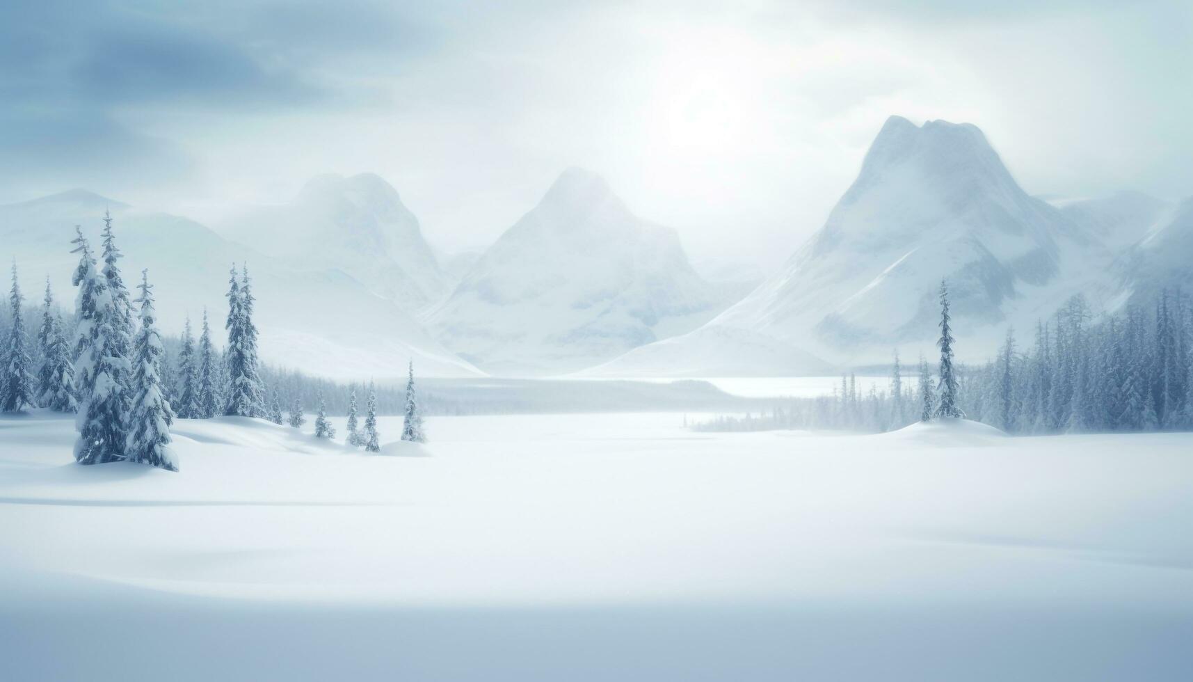 majestoso coberto de neve montanha alcance dentro alberta, tranquilo beleza dentro natureza gerado de ai foto