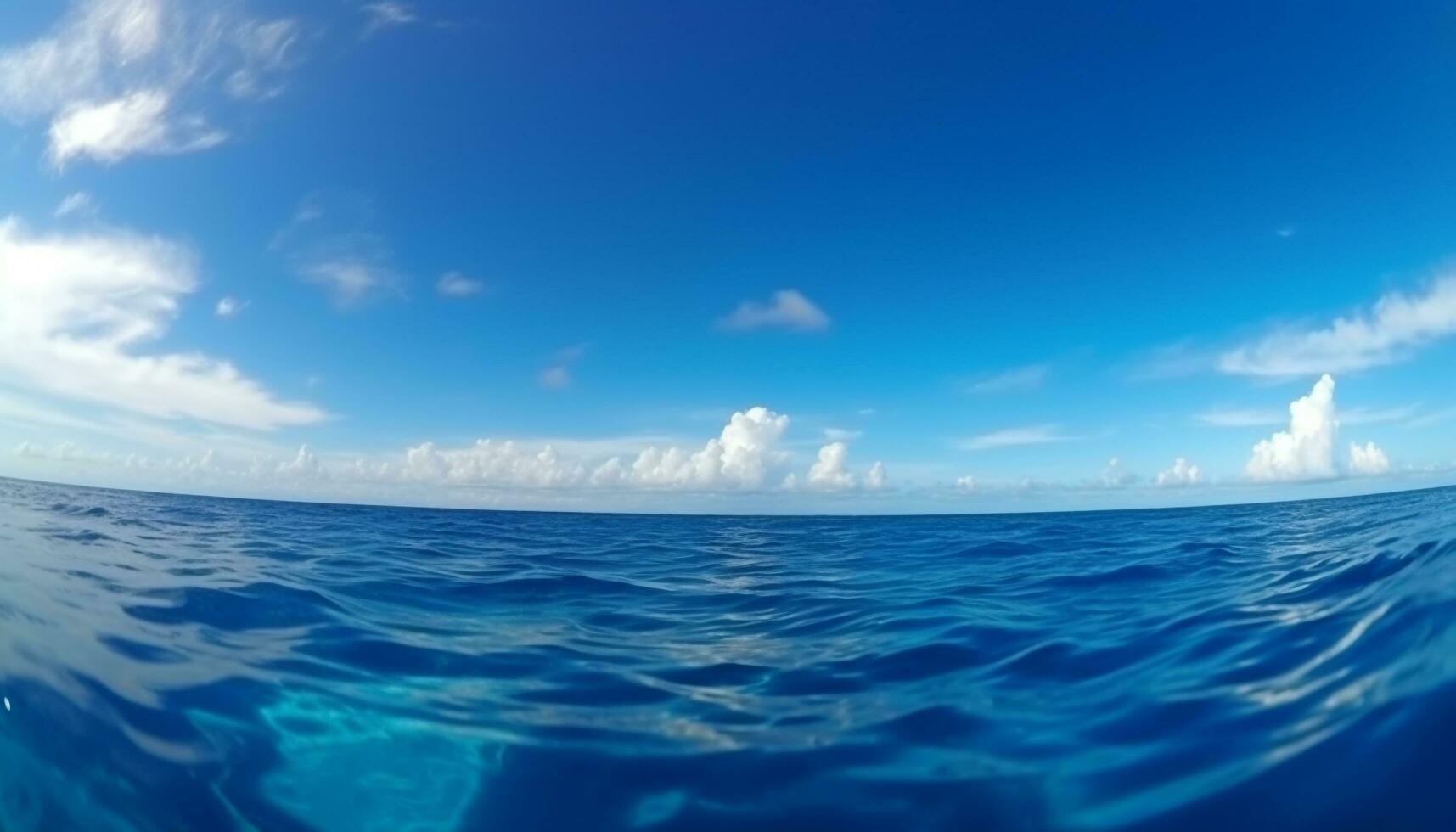 transparente água superfície revela beleza dentro natureza embaixo da agua aventura gerado de ai foto