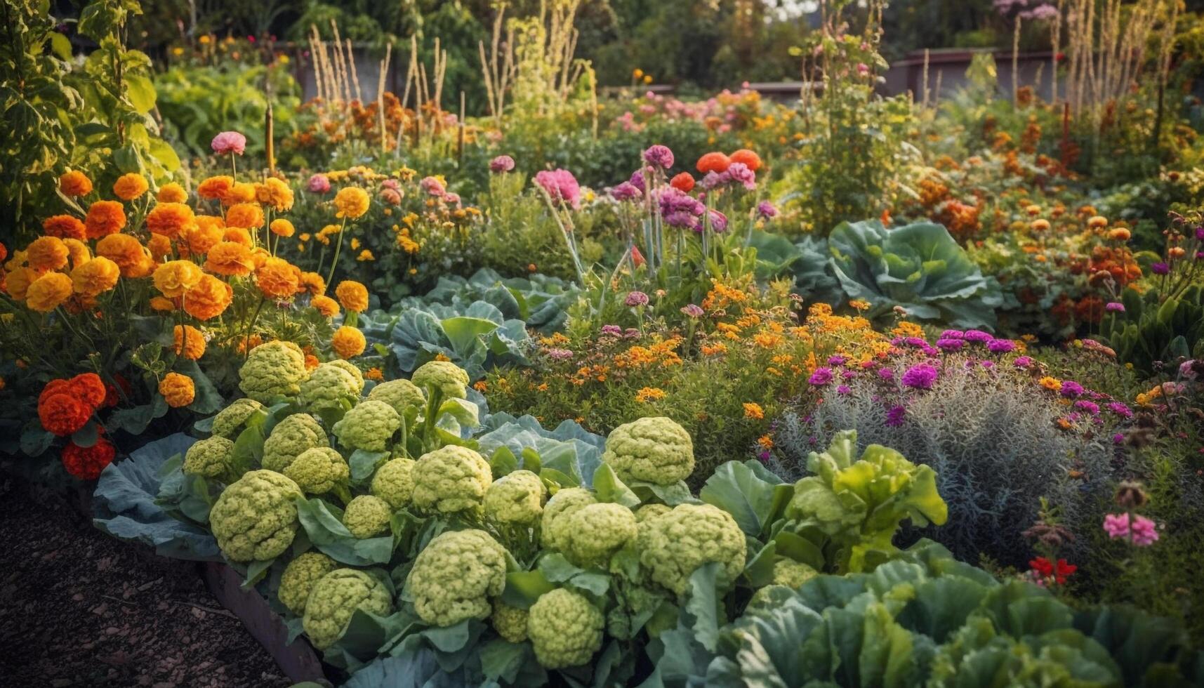 vibrante hortênsia arbusto flores dentro formal jardim, exibindo natureza beleza gerado de ai foto