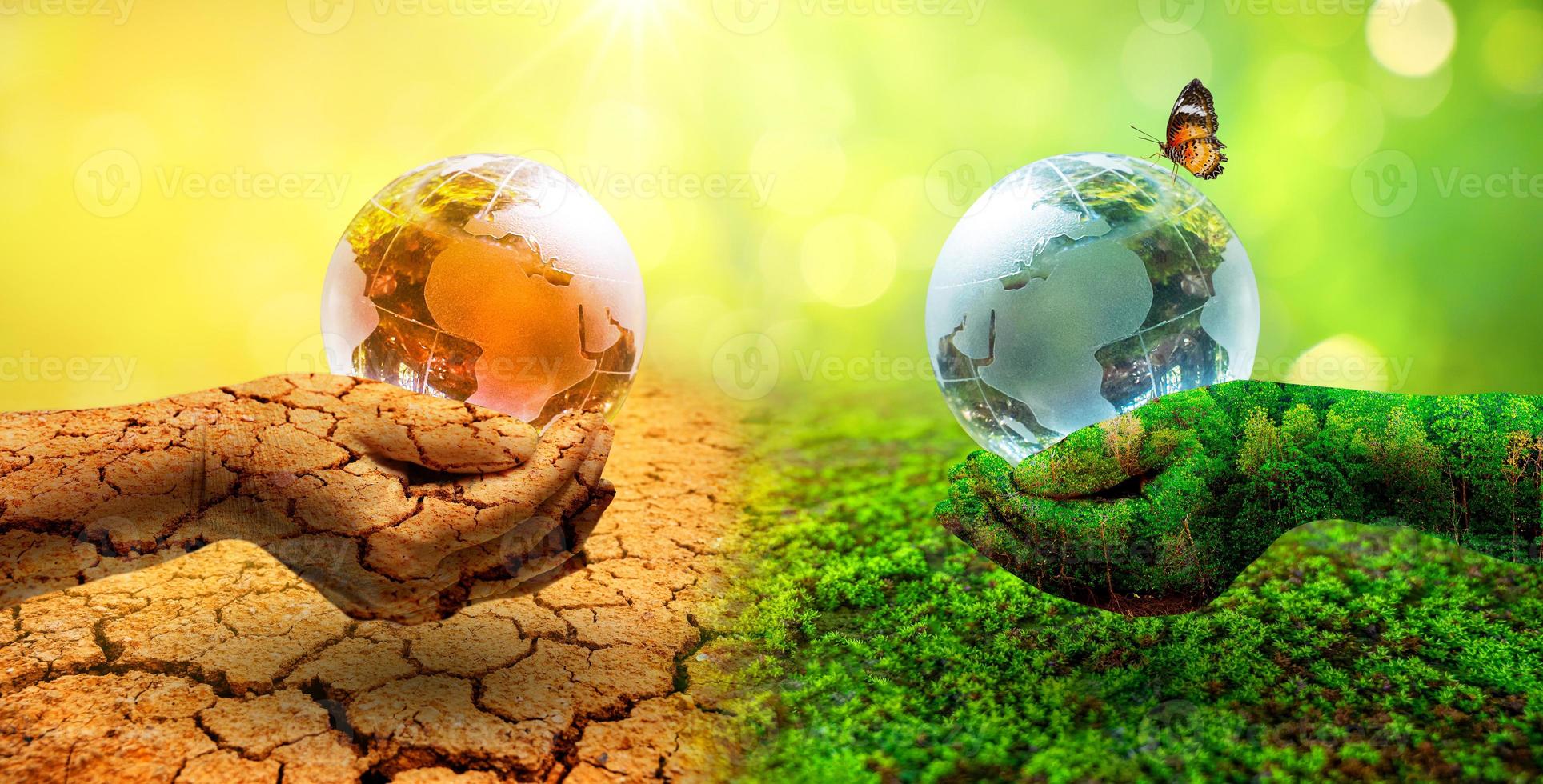 conceito de conservação ambiental e aquecimento global foto
