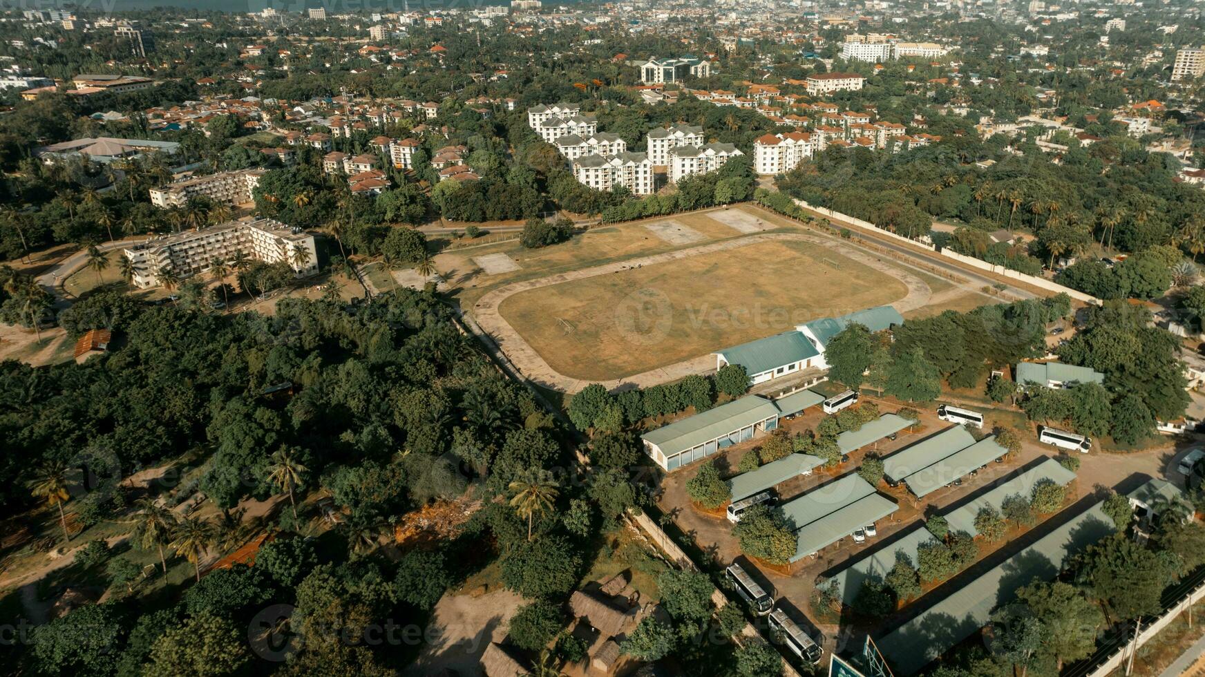 aéreo Visão do dar es salaam cidade foto