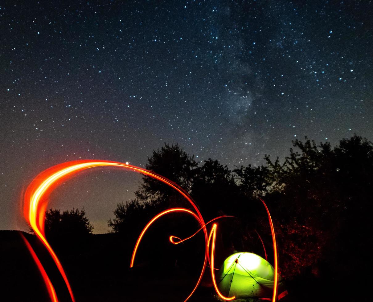 tenda na natureza foto