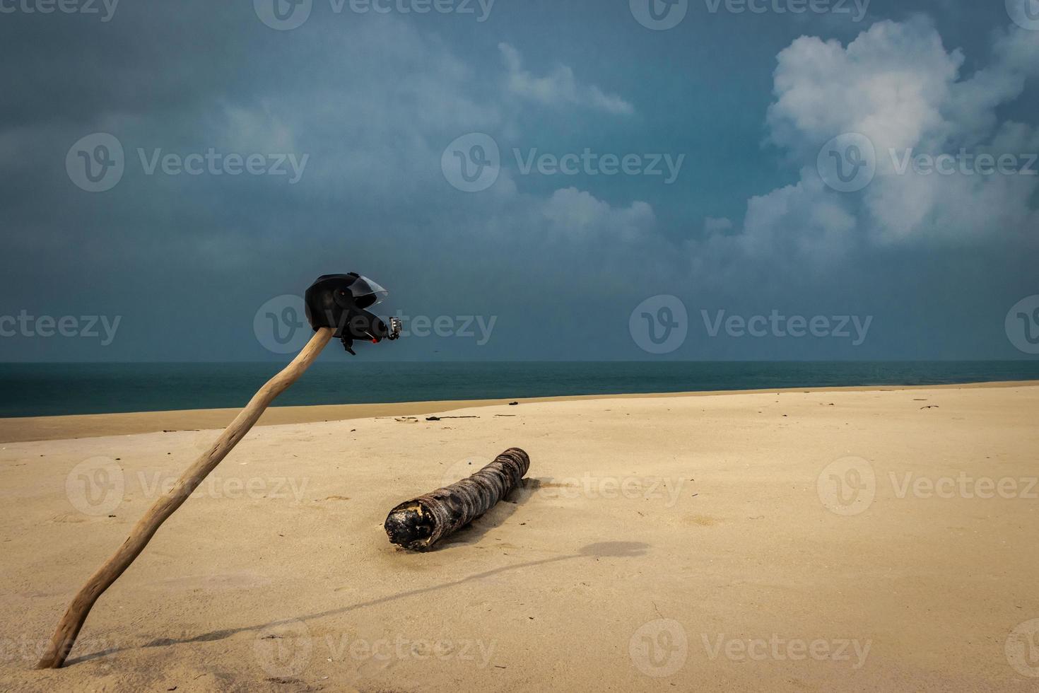 motociclistas adoram praia de areia foto