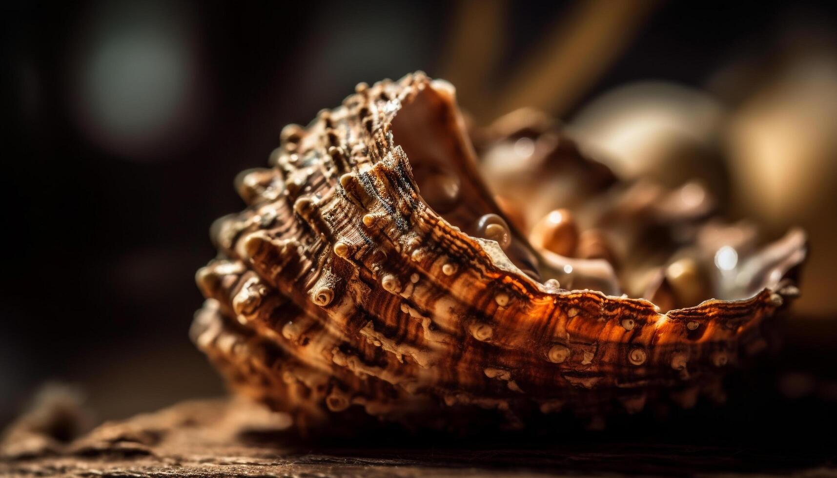 Concha do mar coleção vitrines beleza dentro natureza padrões gerado de ai foto