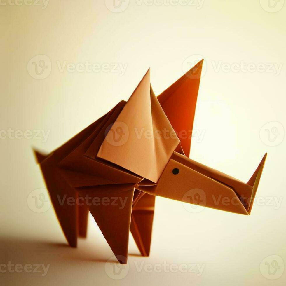 caprichoso maravilhas uma delicioso coleção do fofa origami animais foto