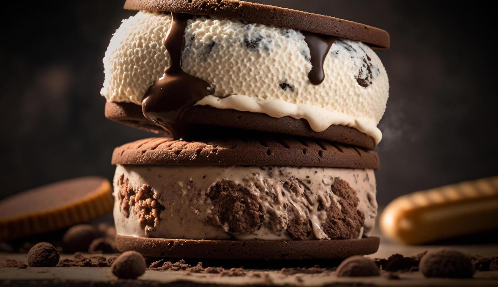 chocolate sobremesa gourmet, doce tentação com caseiro indulgência , generativo ai foto