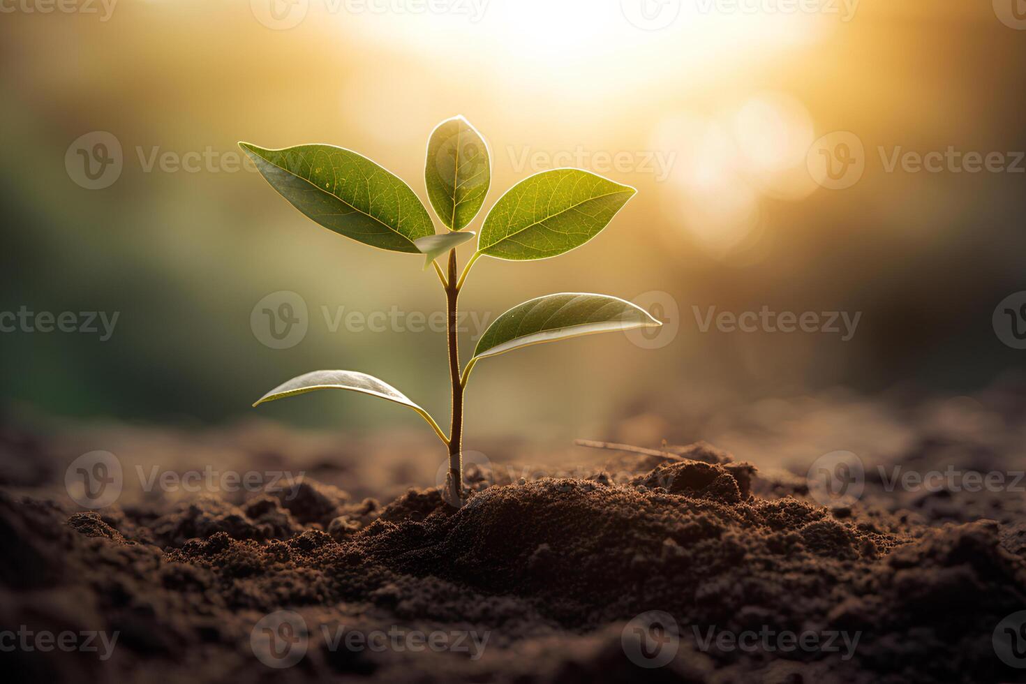 crescendo plantar eco conceito terra dia e ambiente dia. ai gerado foto