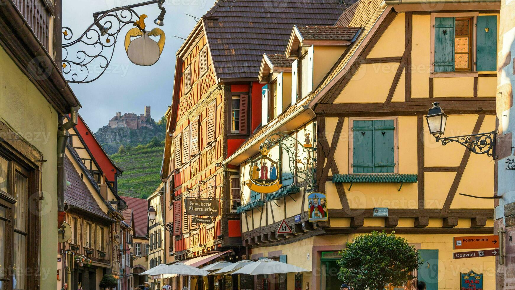 cenário do Alsácia região dentro França foto