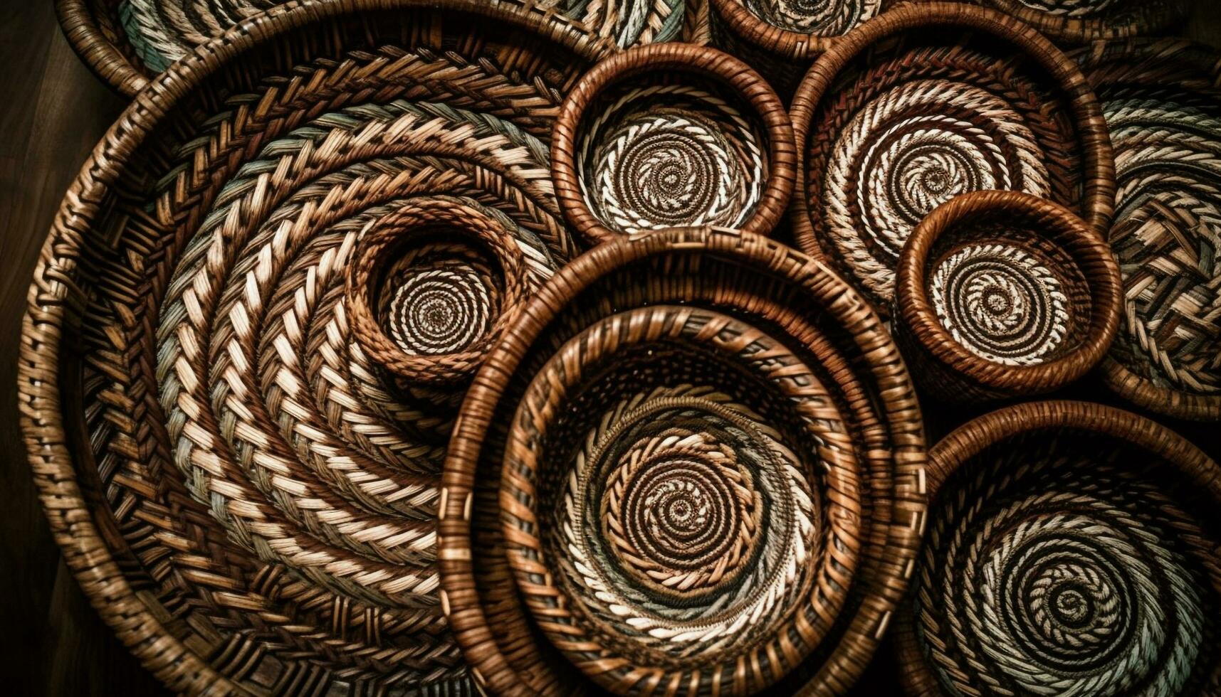 caseiro fractal espiral, abstrato animal Projeto caos gerado de ai foto