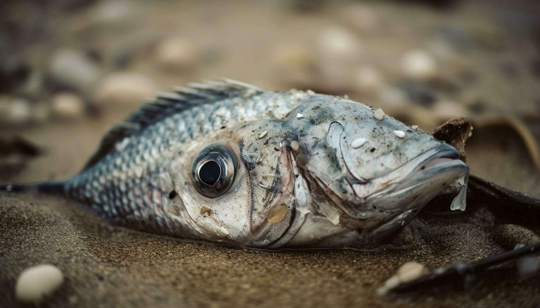 fresco pegar do água salgada peixe de a de praia gerado de ai foto