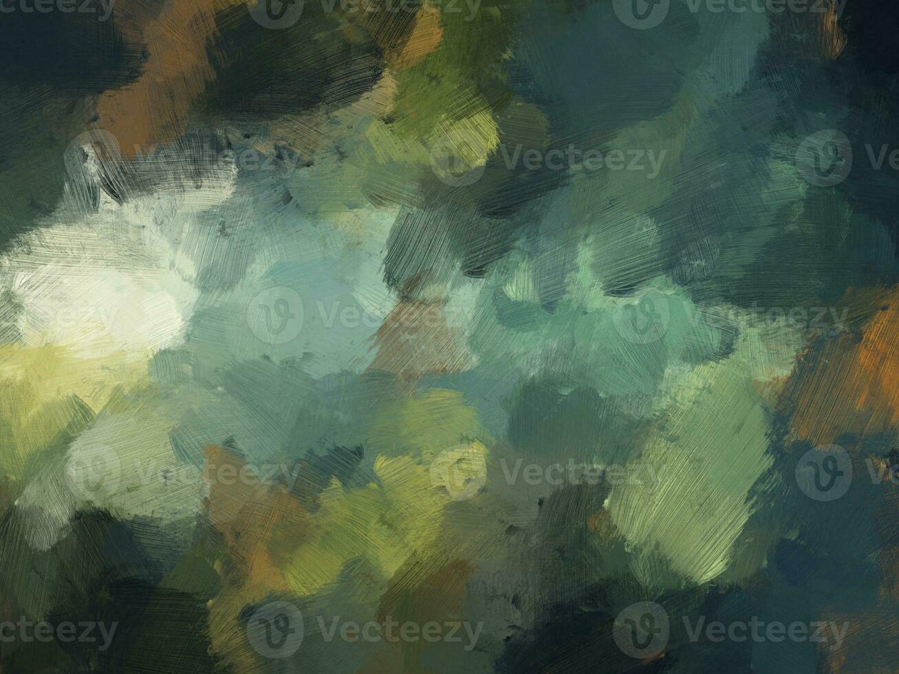colorida óleo pintura escova abstrato fundo azul verde foto