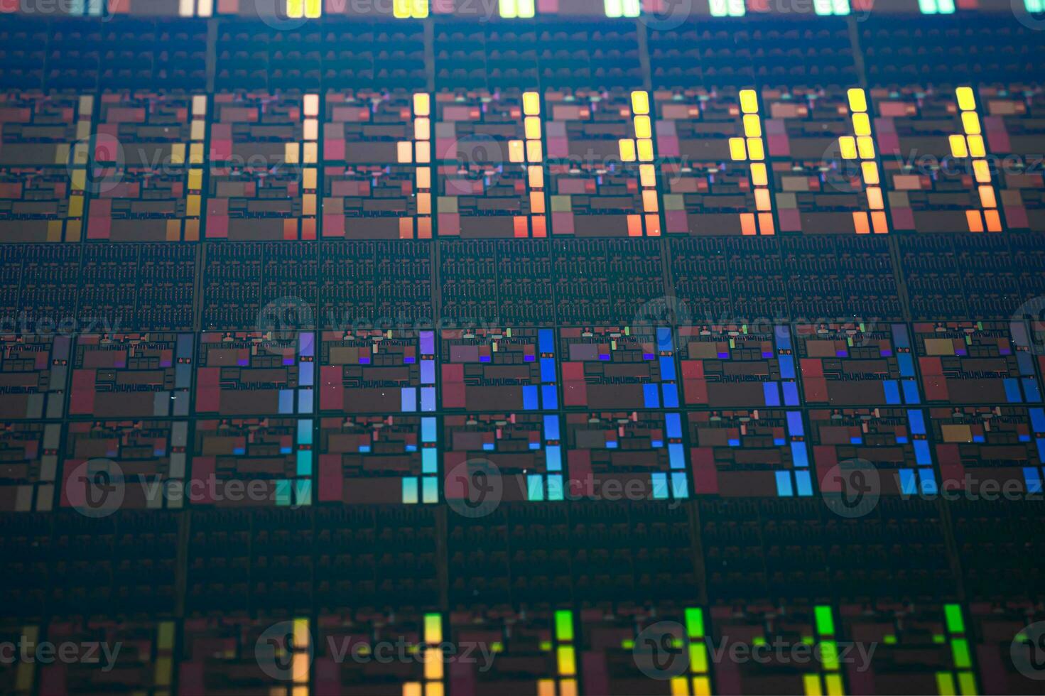 wafer de silício para fabricação de semicondutores de circuito integrado. foto