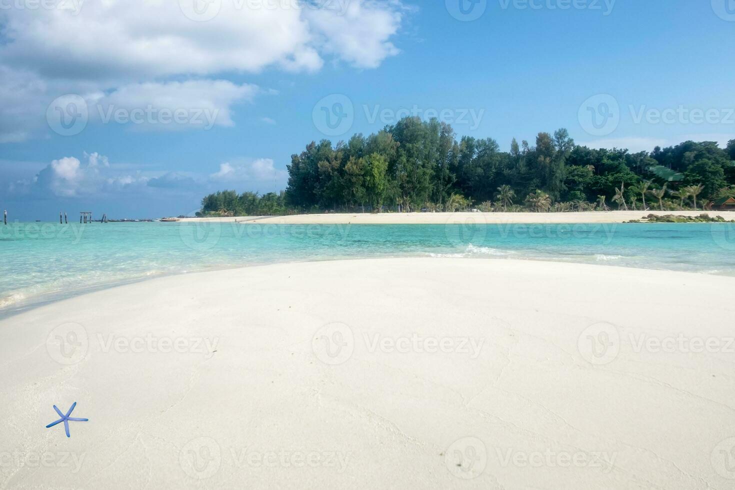andaman paraíso de praia branco areia foto
