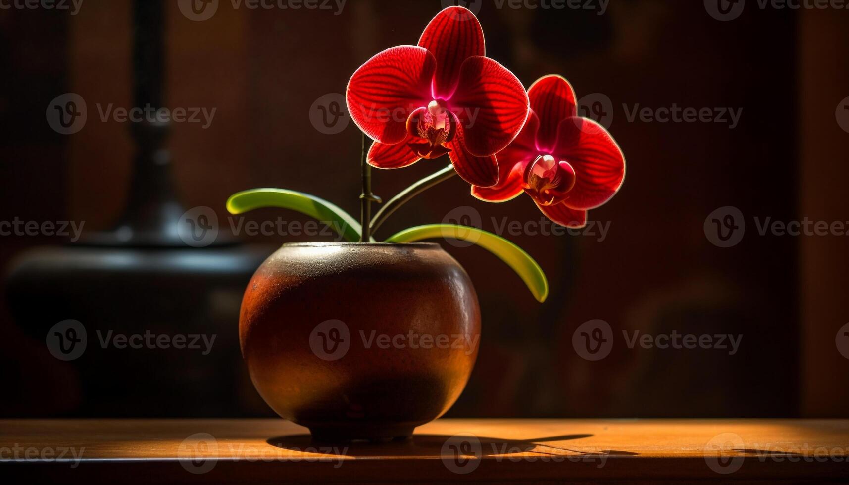 orquídea ramalhete traz elegância para doméstico quarto gerado de ai foto