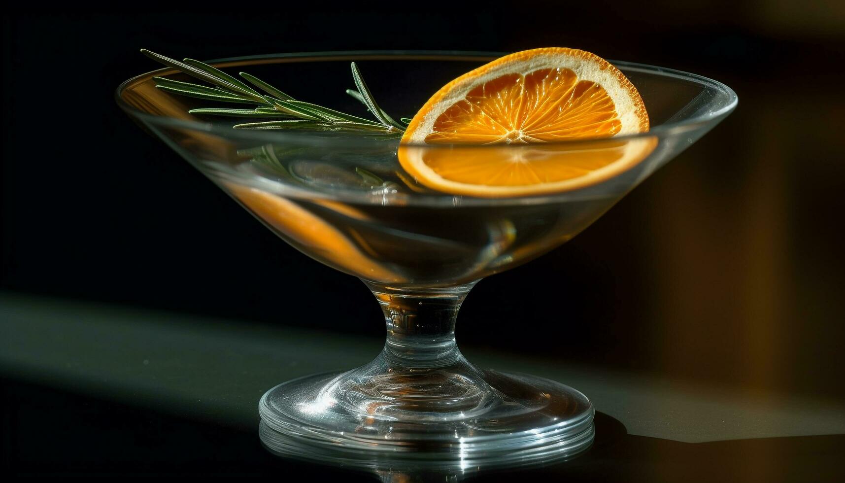 fresco citrino martini com limão, Lima, e Oliva gerado de ai foto