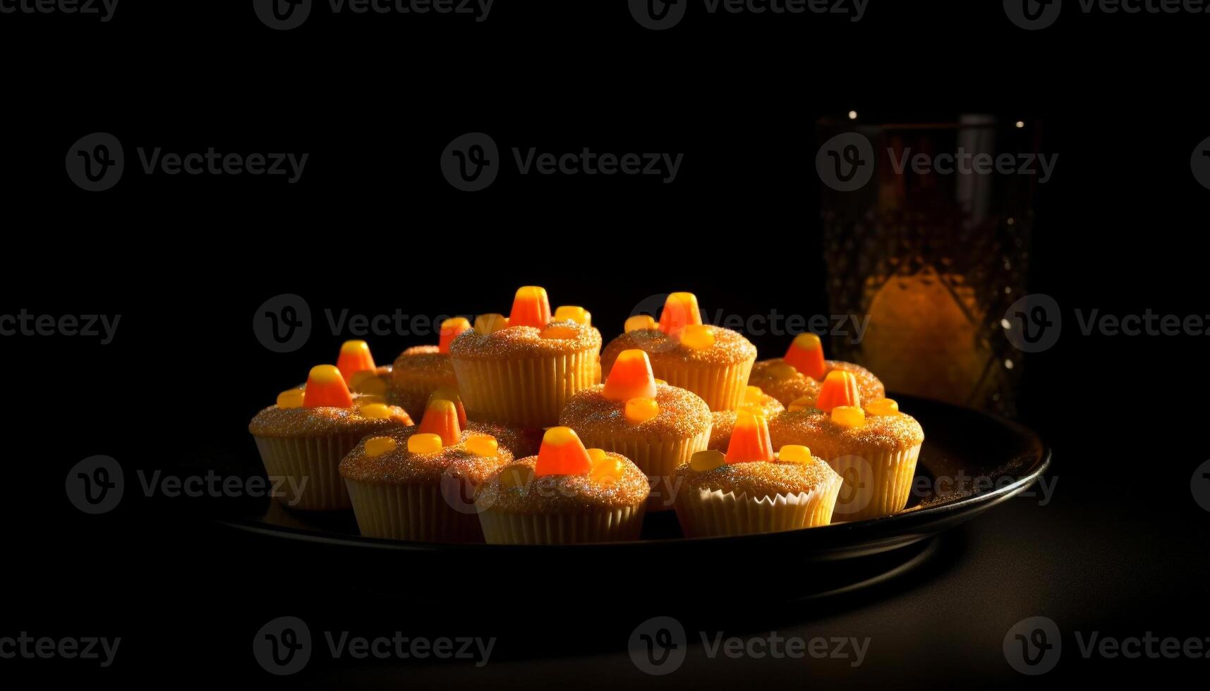 uma caseiro gourmet Bolinho, uma doce indulgência gerado de ai foto