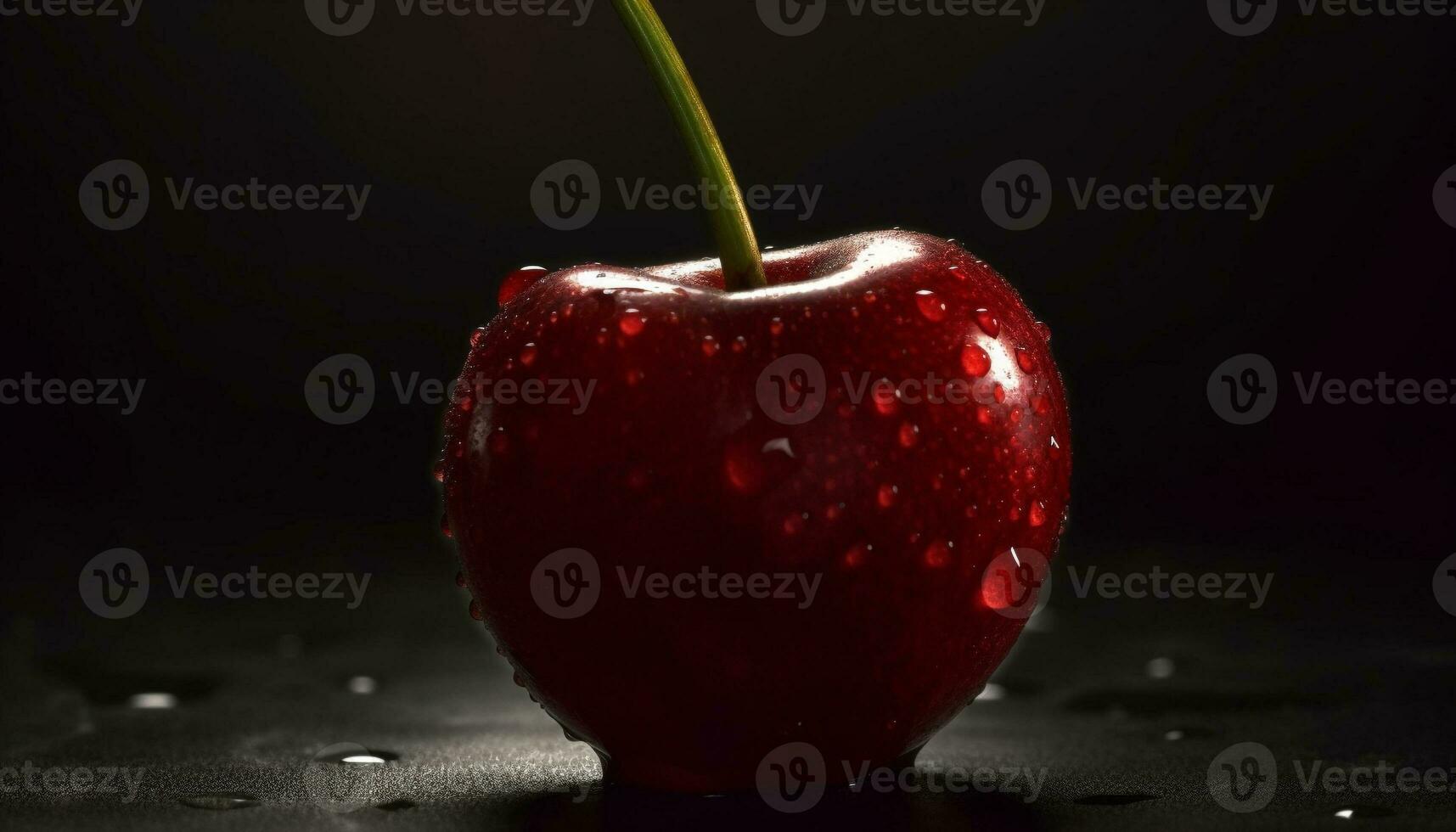 suculento maçã reflete natureza frescor dentro vibrante estúdio tiro gerado de ai foto