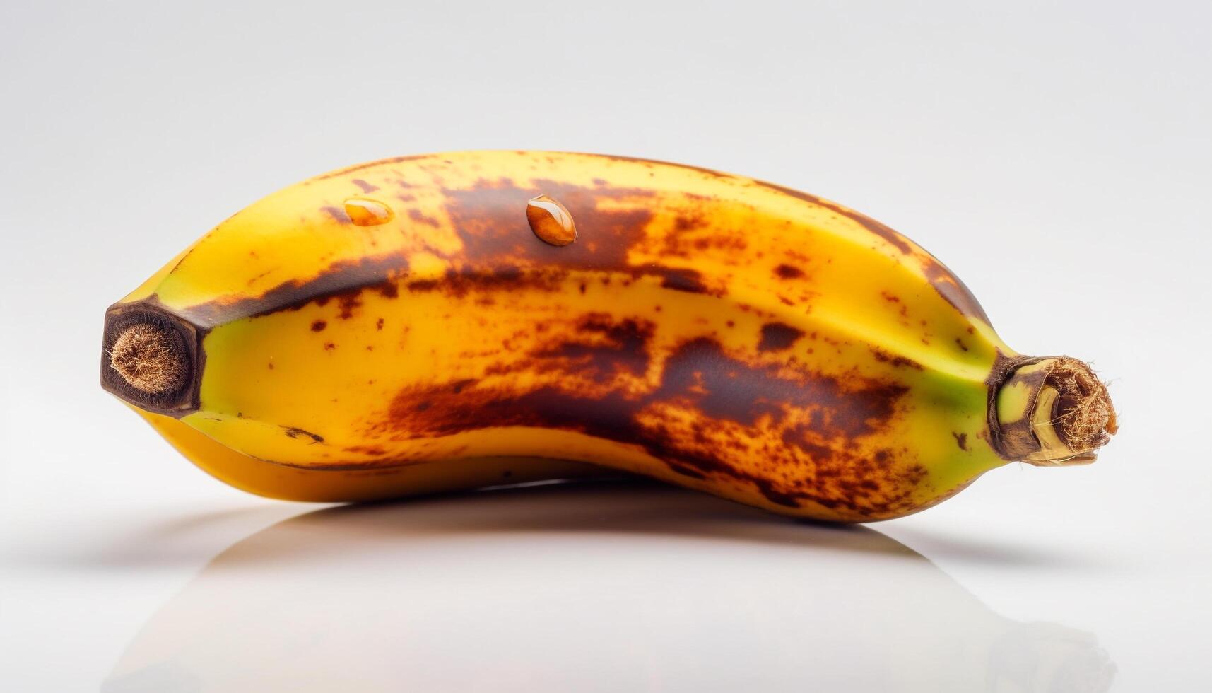 suculento amarelo banana, uma saudável lanche para uma tropical verão gerado de ai foto