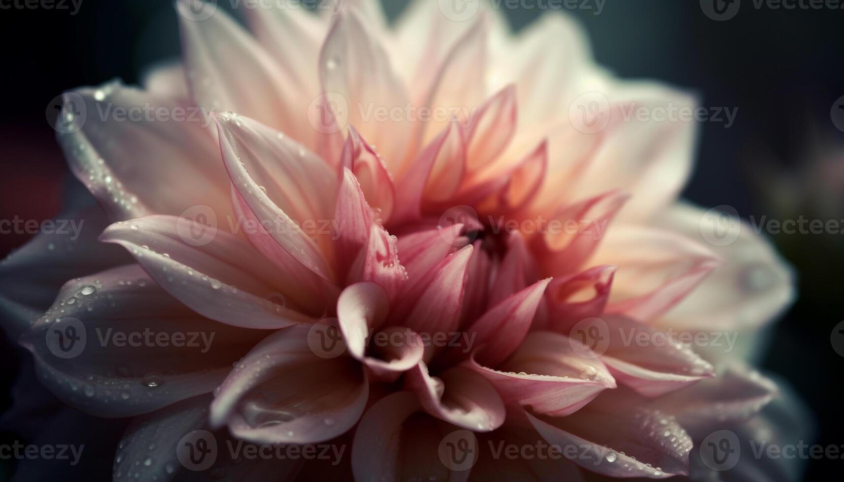 vibrante Rosa lótus florescer, molhado com orvalho, dentro tropical lagoa gerado de ai foto