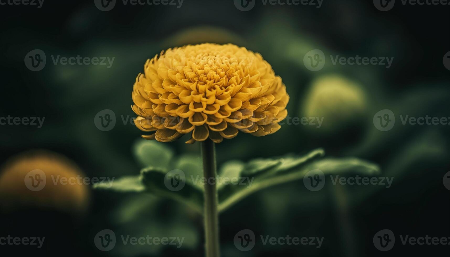 a vibrante beleza do uma amarelo girassol dentro natural Prado gerado de ai foto