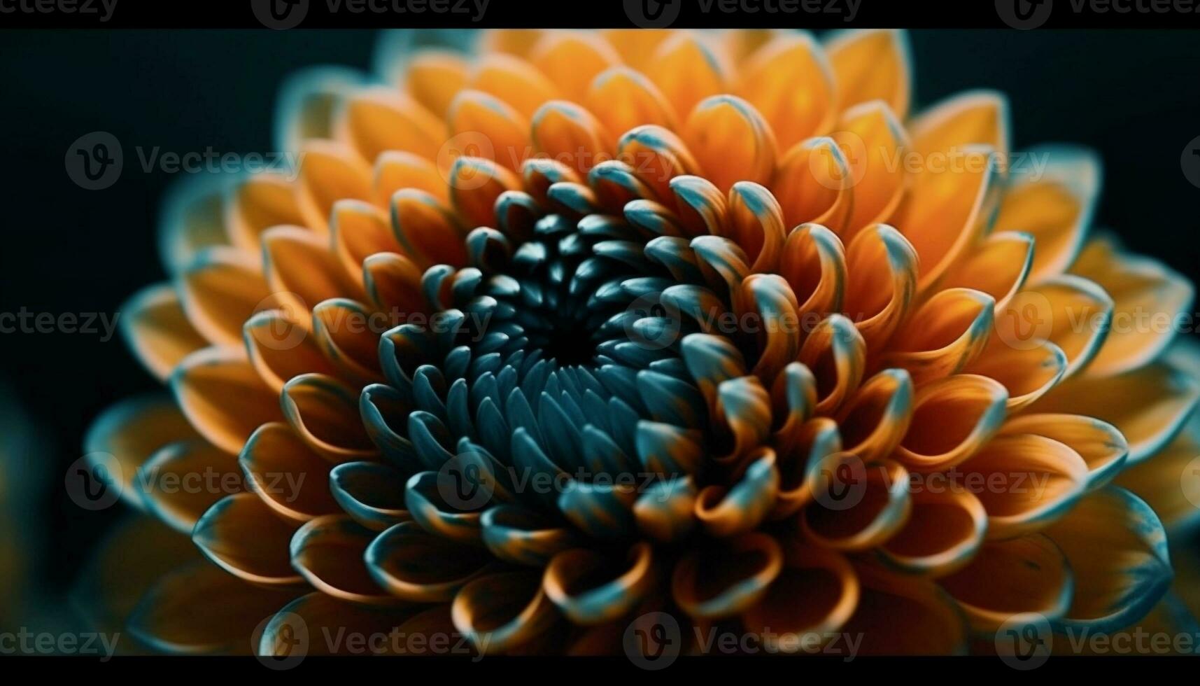 vibrante colori pétalas do uma dália Flor dentro natureza beleza gerado de ai foto