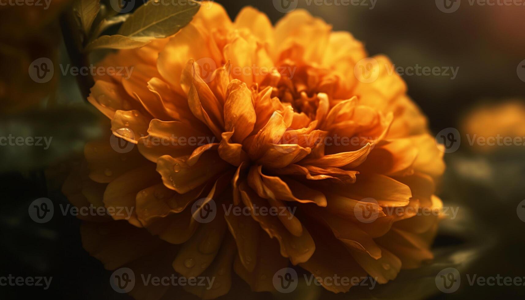 vibrante pétalas do uma solteiro flor dentro uma formal jardim gerado de ai foto