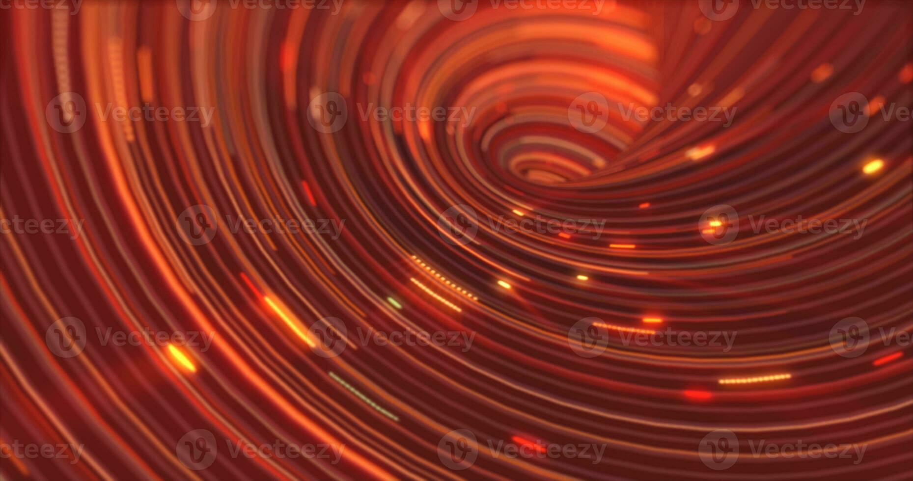 abstrato energia laranja rodopiando curvado linhas do brilhando mágico listras e energia partículas fundo foto