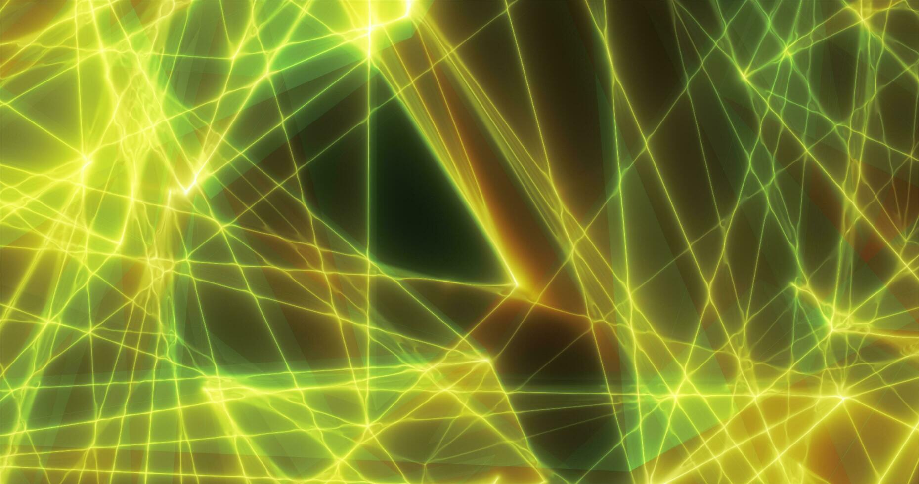 abstrato verde energia linhas triângulos mágico brilhante brilhando futurista oi-tech fundo foto