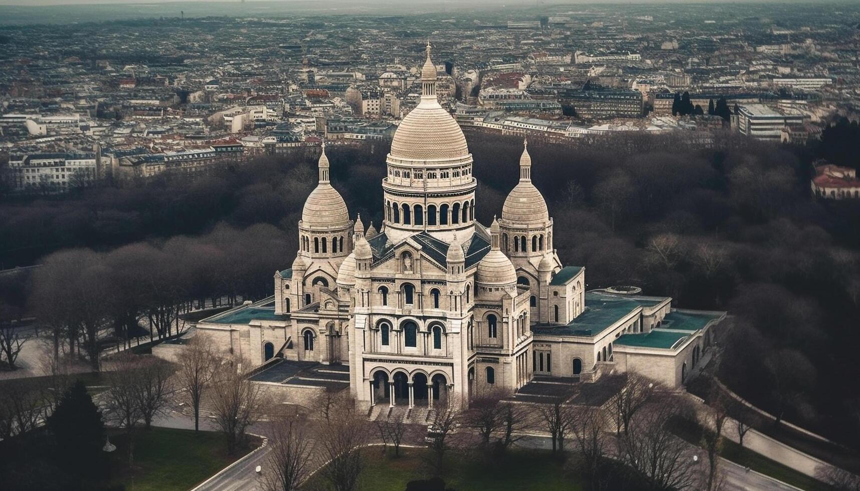 basílica Cruz simboliza cristandade rico história e espiritualidade gerado de ai foto