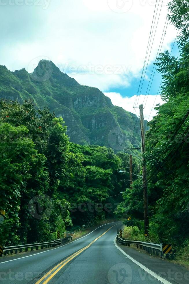 rua cenas em ilha do oahu Havaí foto