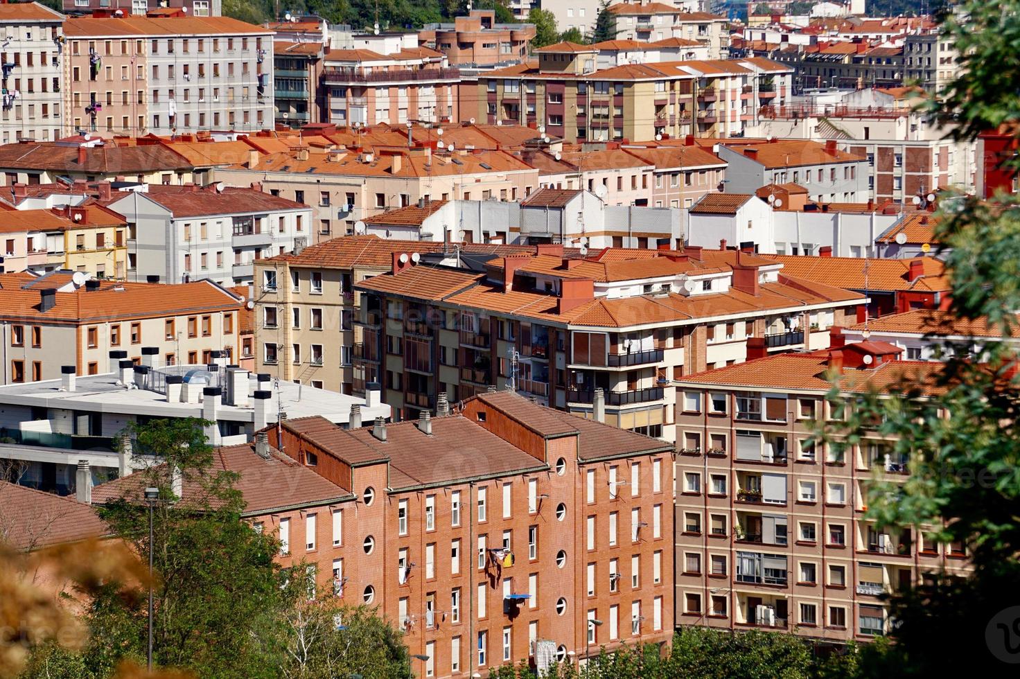 vista da cidade de bilbao, espanha foto